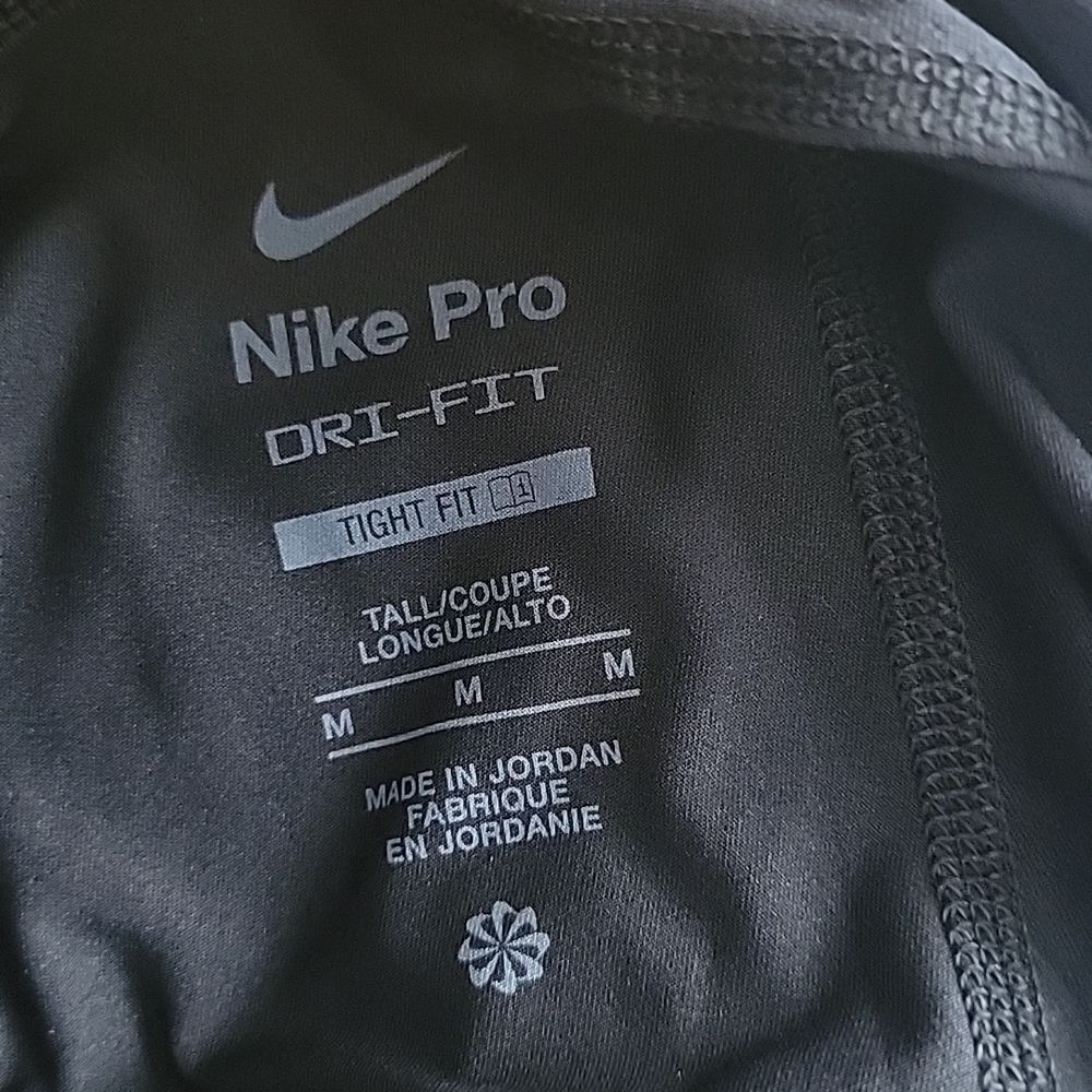 Nike Pro Dri-FIT Men's Black Lightweight Training Tight pants Size Medium Tall - Picture 16 of 16